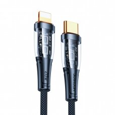 Joyroom fast charging cable with smart switch USB-C - Lightning 20W 1.2m Juodas (S-CL020A3)