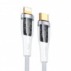 Joyroom fast charging cable with smart switch USB-C - Lightning 20W 1.2m Baltas (S-CL020A3)