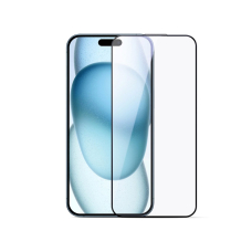 Joyroom JR-MLG0286 2.5D grūdintas stiklas su mėlynos šviesos filtru ir apsauga nuo dulkių su juodu rėmeliu skirtas iPhone 15 Plus/16 Plus