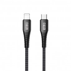 Kabelis Joyroom MFI USB Typ C - Lightning 2,1A 1,2m Juodas (ST-C04 1,2M Black)