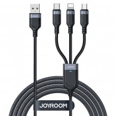 Joyroom Multi-Use Series 3-in-1 cable S-1T3018A18 Lightning USB-C micro USB 30 cm - black