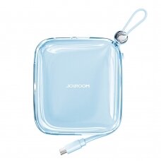 Joyroom power bank 10000mAh Jelly Series 22.5W with built-in USB C cable blue (JR-L002)