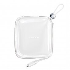 Joyroom powerbank 10000mAh Jelly Series 22.5W with built-in Lightning cable white (JR-L003)