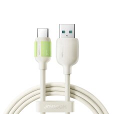 Įkrovimo kabelis Joyroom S-A53 3A USB-A – USB-C su fluorescuojančiu antgaliu 2 m – smėlio spalvos
