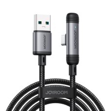 Įkrovimo kabelis Joyroom S-A56 EnjoyX Series 90° USB-A – USB-C 3A 1.2 m – juodas
