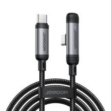 Įkrovimo kabelis Joyroom S-A56 EnjoyX Series 90° USB-C – USB-C 60W 1.2m – juodas