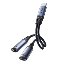 Joyroom SY-C03 USB-C į 2x USB-C 2-in-1 DAC adapteris – juodas