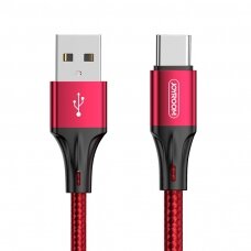 Joyroom USB - USB Type C Kabelis 3 A 0,2 m Raudonas (S-0230N1)