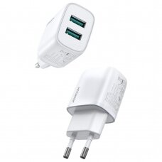 Buitinis Įkroviklis Joyroom wall charger 2x USB 2,1A Baltas (L-2A101)