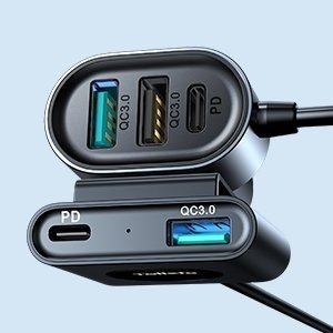 Automobilinis Įkroviklis Joyroom car charger 2xPD + 2xQC3.0 75W 1,5m Juodas (JR-CL05) 12 Automobilinis Įkroviklis Joyroom car charger 2xPD + 2xQC3.0 75W 1,5m Juodas (JR-CL05) 12