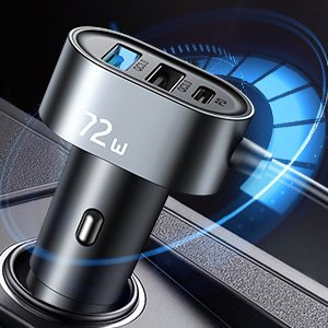 Automobilinis Įkroviklis Joyroom car charger 2xPD + 2xQC3.0 75W 1,5m Juodas (JR-CL05) 15 Automobilinis Įkroviklis Joyroom car charger 2xPD + 2xQC3.0 75W 1,5m Juodas (JR-CL05) 15