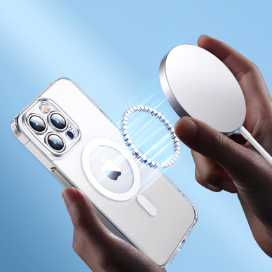 Dėklas Joyroom 14D Magnetic iPhone 14 Plus suderinamas su MagSafe skaidrus (JR-14D7) 3 Dėklas Joyroom 14D Magnetic iPhone 14 Plus suderinamas su MagSafe skaidrus (JR-14D7) 3