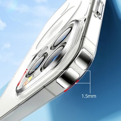 Dėklas Joyroom 14D Magnetic iPhone 14 Pro suderinamas su MagSafe skaidrus (JR-14D6) 5