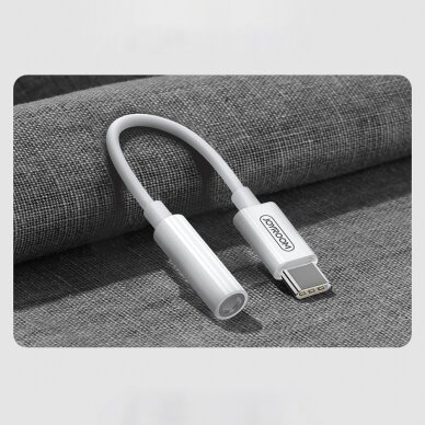 Joyroom 3,5 mm mini lizdas į USB Type C Ausinių Adapteris Baltas (SH-C1) 1 Joyroom 3,5 mm mini lizdas į USB Type C Ausinių Adapteris Baltas (SH-C1) 1