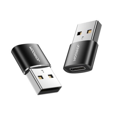 Adapteris Joyroom iš USB Type C (Female) į USB (Male) Juodas (S-H152 Black) Adapteris Joyroom iš USB Type C (Female) į USB (Male) Juodas (S-H152 Black)