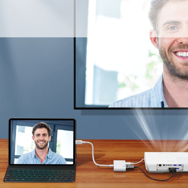 Adapteris Joyroom Lightning (Male) į Digital HDMI (Female) + Lightnin (Female) FullHD 1080p 60Hz Baltas (S-H141 white) 5 Adapteris Joyroom Lightning (Male) į Digital HDMI (Female) + Lightnin (Female) FullHD 1080p 60Hz Baltas (S-H141 white) 5