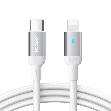Joyroom cable USB C - Lightning 20W A10 Series 1.2 m white (S-CL020A10) Joyroom cable USB C - Lightning 20W A10 Series 1.2 m white (S-CL020A10)
