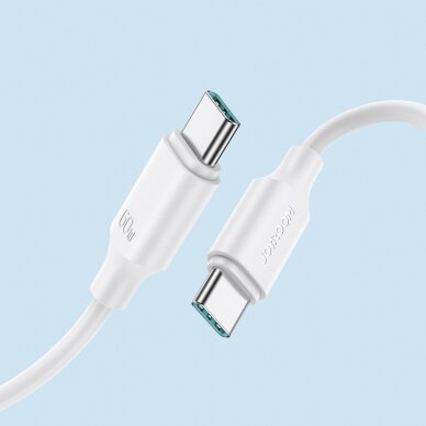 Joyroom cable USB-C - USB-C 480Mb / s 60W 1m white (S-CC060A9) 3 Joyroom cable USB-C - USB-C 480Mb / s 60W 1m white (S-CC060A9) 3