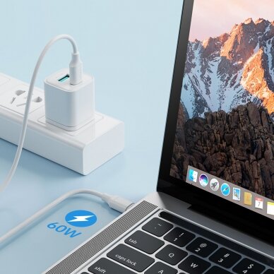 Joyroom cable USB-C - USB-C 480Mb / s 60W 1m white (S-CC060A9) 5 Joyroom cable USB-C - USB-C 480Mb / s 60W 1m white (S-CC060A9) 5