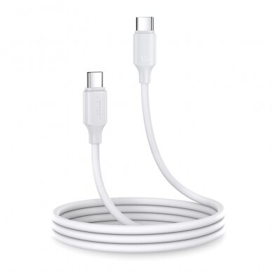 Joyroom cable USB-C - USB-C 480Mb / s 60W 1m white (S-CC060A9) Joyroom cable USB-C - USB-C 480Mb / s 60W 1m white (S-CC060A9)