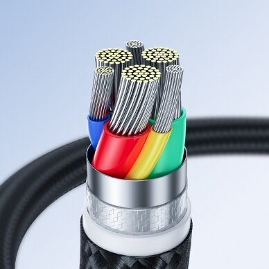 Joyroom cable USB - Lightning 2.4A 0.25 m Juodas (S-UL012A11) 11
