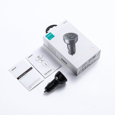 Joyroom car charger 70W with 3 ports: USB, 2 x USB C Juodas (JR-CL26) 11 Joyroom car charger 70W with 3 ports: USB, 2 x USB C Juodas (JR-CL26) 11