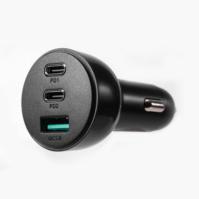 Joyroom car charger 70W with 3 ports: USB, 2 x USB C Juodas (JR-CL26) 6 Joyroom car charger 70W with 3 ports: USB, 2 x USB C Juodas (JR-CL26) 6
