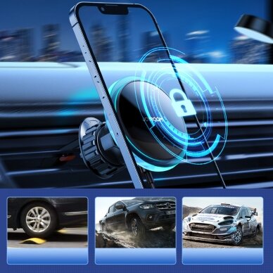 Laikiklis Joyroom Car Holder Qi Wireless Induction Charger 15W (MagSafe) Sidabrinis (JR-ZS291) 6