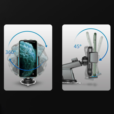 Joyroom Atomobilinis Telefono Laikiklis Su Reguliuojama Rankena Montuojamas Ant Panelės Juodas (JR-OK3) 2 Joyroom Atomobilinis Telefono Laikiklis Su Reguliuojama Rankena Montuojamas Ant Panelės Juodas (JR-OK3) 2