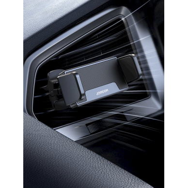 Joyroom JR-ZS377 automobilio telefono laikiklis skirtas oro grotelių montavimui – juodas 7