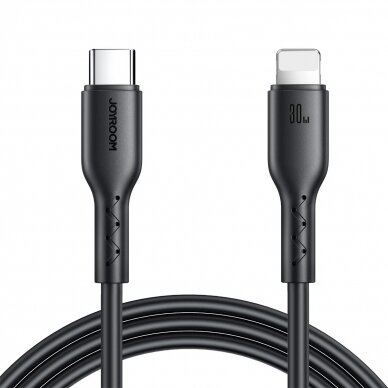 Joyroom Flash-Charge Series SA26-CL3 USB-C / Lightning cable 30W 1m - black Joyroom Flash-Charge Series SA26-CL3 USB-C / Lightning cable 30W 1m - black