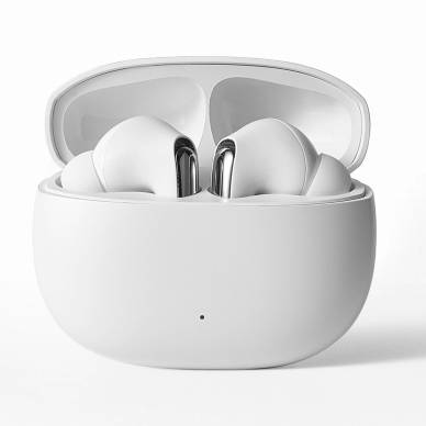 Joyroom JR-FN1 Funpods belaidės in-ear TWS Bluetooth 5.4 ANC ENC ausinės – baltos 1