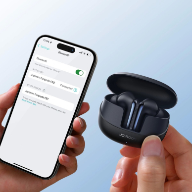 Joyroom JR-FN2 Funpods in-ear TWS ausinės su Bluetooth 5.4, ANC funkcija, IP54 apsauga – juodos 14