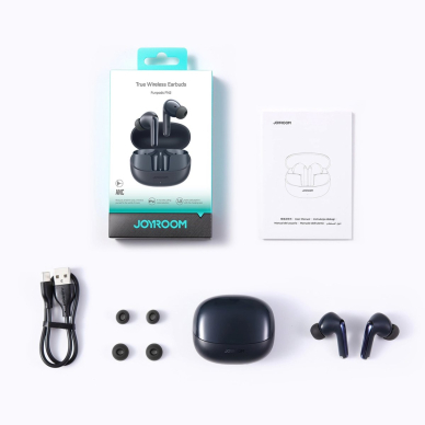Joyroom JR-FN2 Funpods in-ear TWS ausinės su Bluetooth 5.4, ANC funkcija, IP54 apsauga – juodos 7