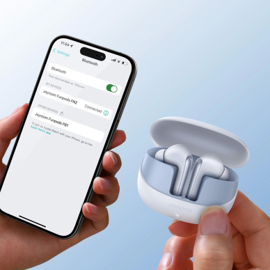 Joyroom JR-FN2 Funpods in-ear TWS ausinės su Bluetooth 5.4, ANC funkcija, IP54 apsauga – baltos 15