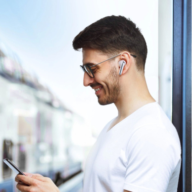 Joyroom JR-FN2 Funpods in-ear TWS ausinės su Bluetooth 5.4, ANC funkcija, IP54 apsauga – baltos 9
