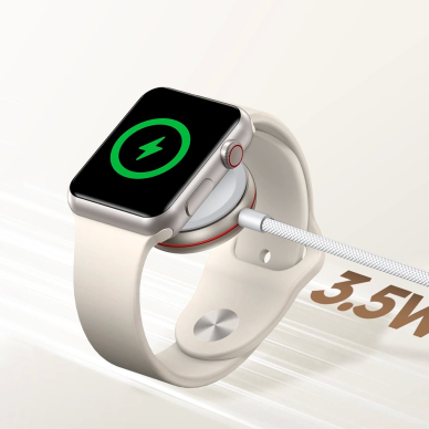 Joyroom S-IW011 indukcinis įkroviklis skirtas Apple Watch, 1.2 m – baltas 12