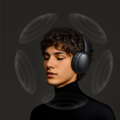 Joyroom JR-JH1 J-Head Series belaidės ausinės su ANC Bluetooth – juodos 10