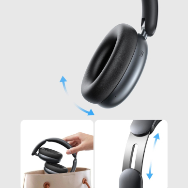 Joyroom JR-JH1 J-Head Series belaidės ausinės su ANC Bluetooth – juodos 14