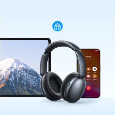 Joyroom JR-JH1 J-Head Series belaidės ausinės su ANC Bluetooth – juodos 15
