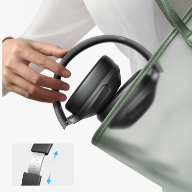 Joyroom JR-JH2 J-Head Series belaidės ausinės su ANC Bluetooth – juodos 16