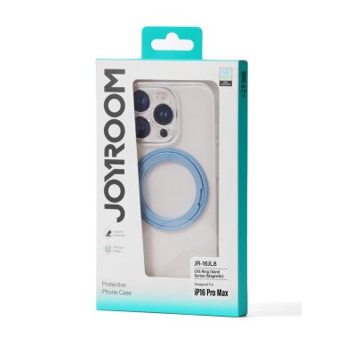 iPhone 16 Pro Max Joyroom JR-16JL6 Ultra-Thin MagSafe dėklas su 360° žiediniu stovu – mėlynas 1 iPhone 16 Pro Max Joyroom JR-16JL6 Ultra-Thin MagSafe dėklas su 360° žiediniu stovu – mėlynas 1