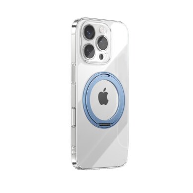 iPhone 16 Pro Max Joyroom JR-16JL6 Ultra-Thin MagSafe dėklas su 360° žiediniu stovu – mėlynas
