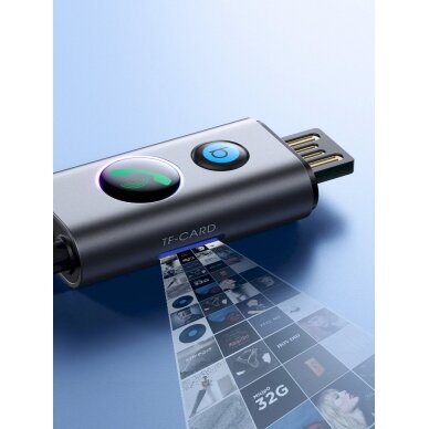 Joyroom JR-CB7 belaidis automobilinis imtuvas – pilkas 7 Joyroom JR-CB7 belaidis automobilinis imtuvas – pilkas 7