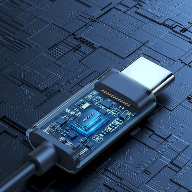 Joyroom JR-EC06 USB-C in-ear ausinės – pilkos 13