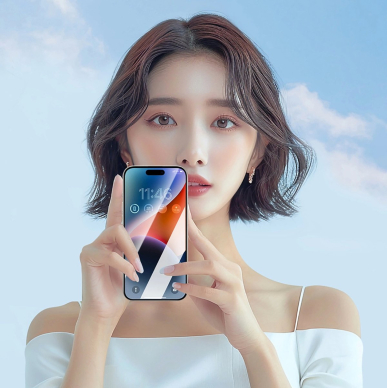 Joyroom JR-MAR0317 grūdintas stiklas su antirefleksine danga skirtas iPhone 15 Plus/16 Plus 9