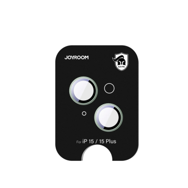 Joyroom JR-MFY0252 apsauginis stiklas objektyvams iPhone 15/15 Plus – žalia