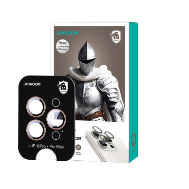 Joyroom JR-MFY0262 apsauginis stiklas objektyvams iPhone 16 Pro/16 Pro Max – titano spalvos 2