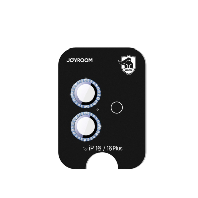 Joyroom JR-MSJ0273 apsauginis stiklas objektyvams iPhone 16/16 Plus – mėlyna