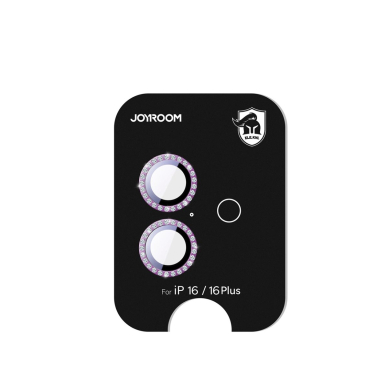 Joyroom JR-MSJ0275 apsauginis stiklas objektyvams iPhone 16/16 Plus – rožinė